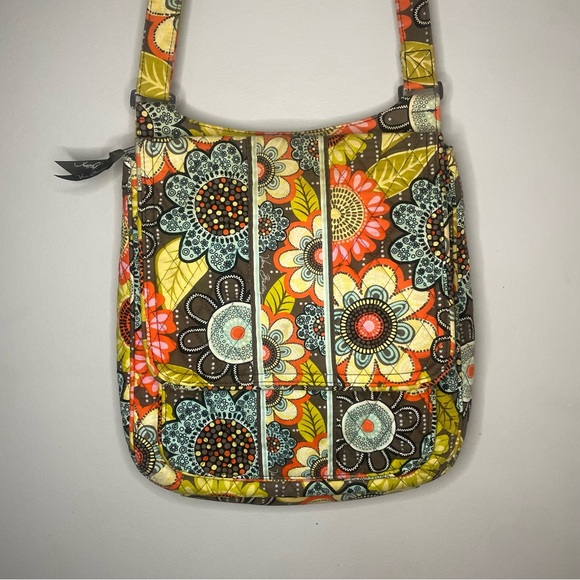 Vera Bradley Crossbody Bag Mid Medium Size Colorful Pattern Crossbody Purse - Picture 1 of 9